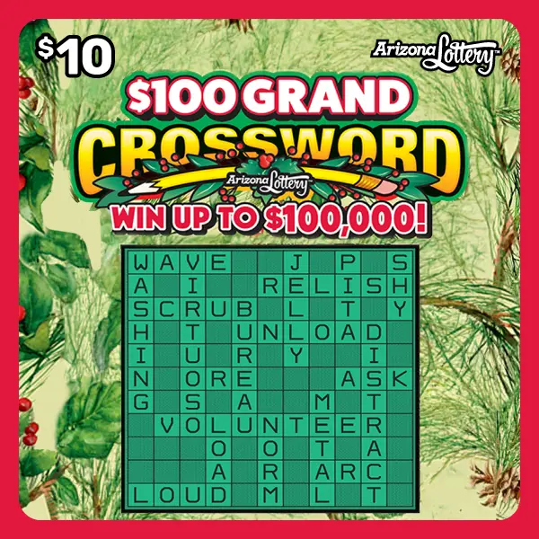Teaser image of $100 Grand Crossword Holiday Ticket with price $10